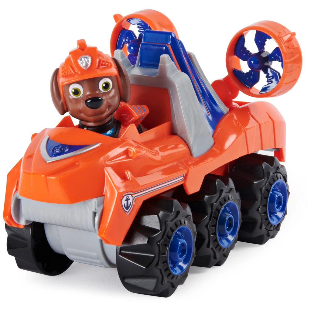 Patrol, Dino Rescue Zuma’s Deluxe Rev Up Vehicle with Mystery Dinosaur Figure, Preschool Toys for Boys & Girls Ages 3 and Up