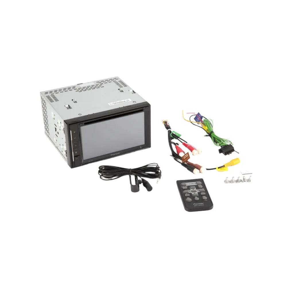 Bundle with Pioneer Multimedia  Car Stereo and Installation Kit - for 2004-2008 Ford -150 /Bluetooth Touchscreen Radio - Backup Camera, Double Din Mounting Kit