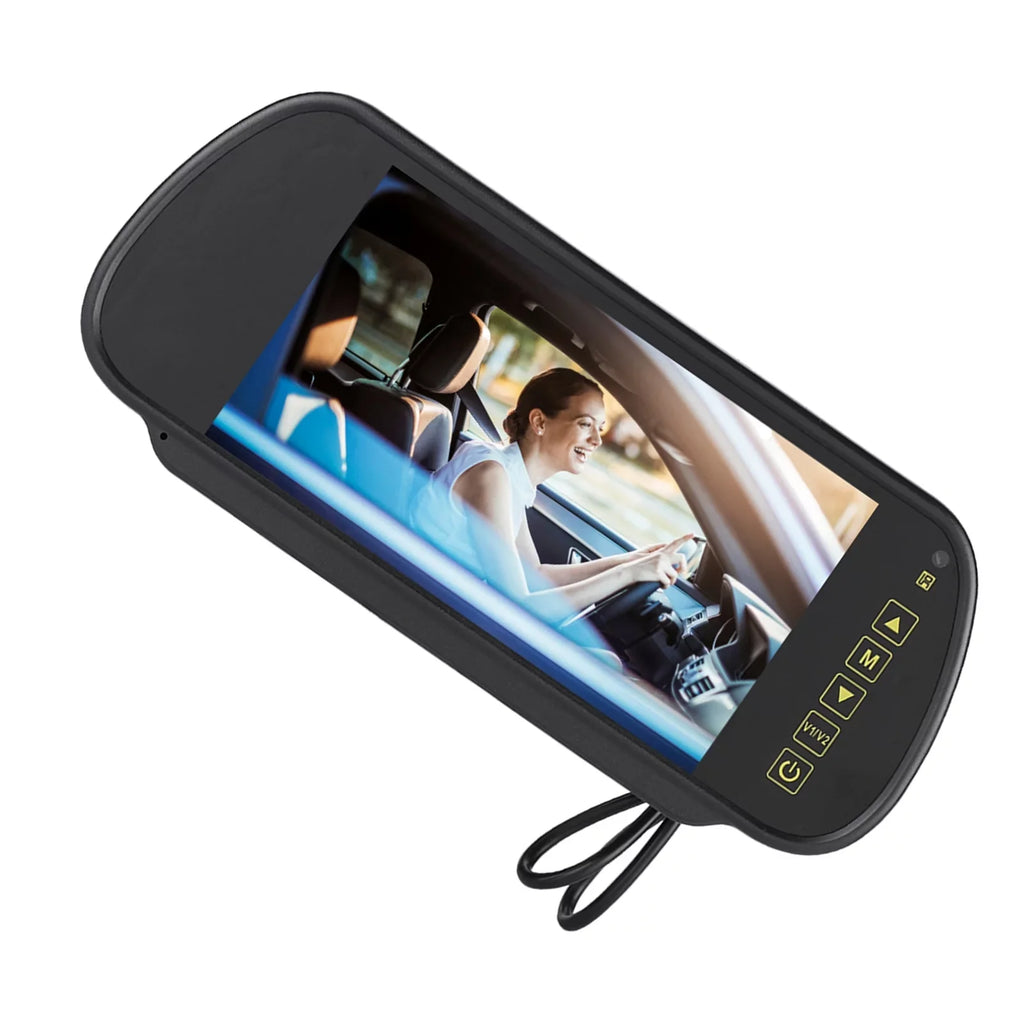 Auto Dimming Monitor Rear View Camera - 7inch Car Rearview Mirror  Auto Dimming Monitor Rear View Camera With Bracket