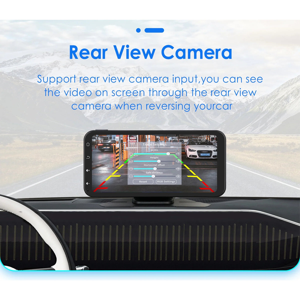 Hizpo  Navigation Bluetooth 6.25 Inch Touchscreen 360° Adjustable  Car Radio Stereo Head Unit Receiver With Apple Carplay Android Auto And Backup Camera