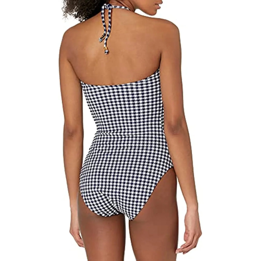 $248 Shoshanna Women's Standard Cinched One-Piece Blue Size 4