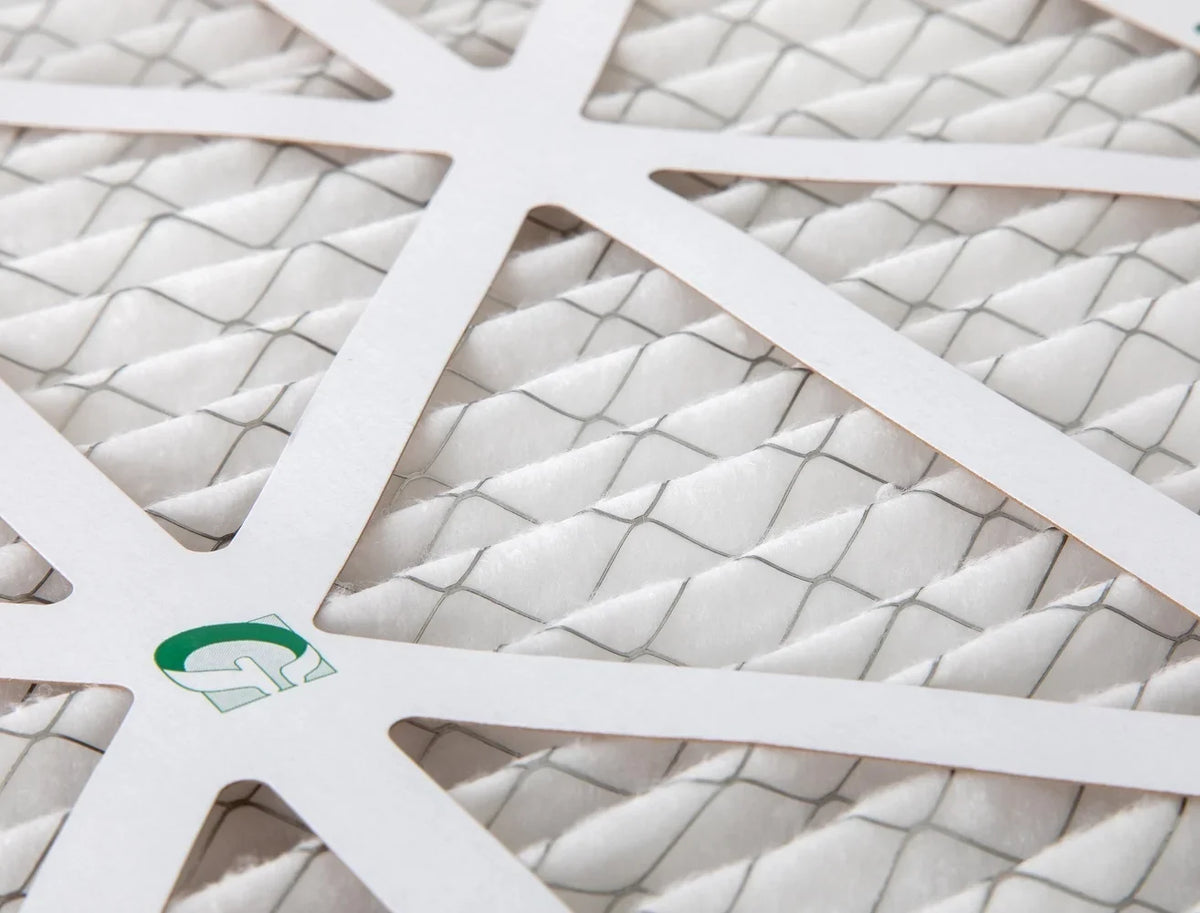 20x24x1  10 Pleated  Air Filters by Glasfloss. ( Quantity 5 ) Exact Size: 19-3/8 x 23-3/8 x 7/8