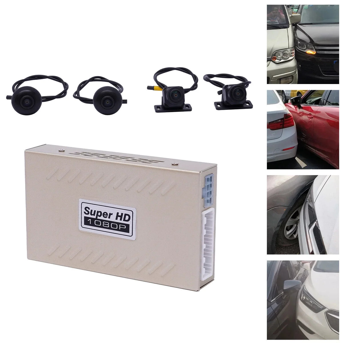 360° Bird View Panoramic System 4-camera 1080P Car  Recording Night Vision Recorder