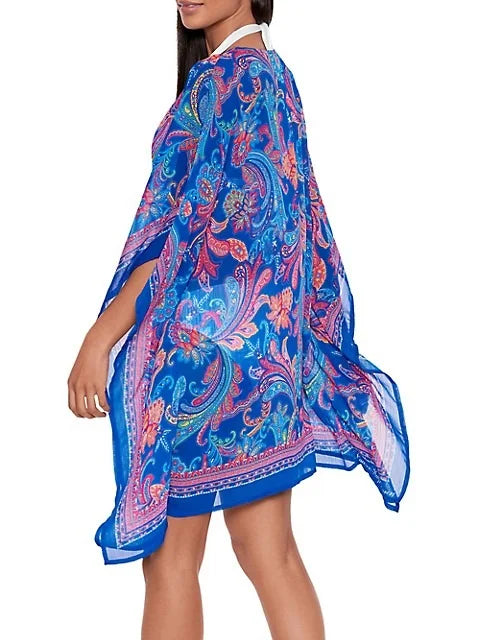 Ralph Lauren   Crinkly Chiffon Tunic Cover-up,  Large/-large