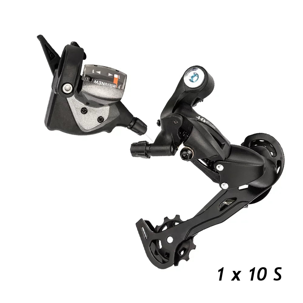 Tomfoto  1x10 Speed  Derailleurs Shifter Groupset Bike Crankset 11-50T Cassette Flywheel 10 Speed Chain for  Mountain Bike