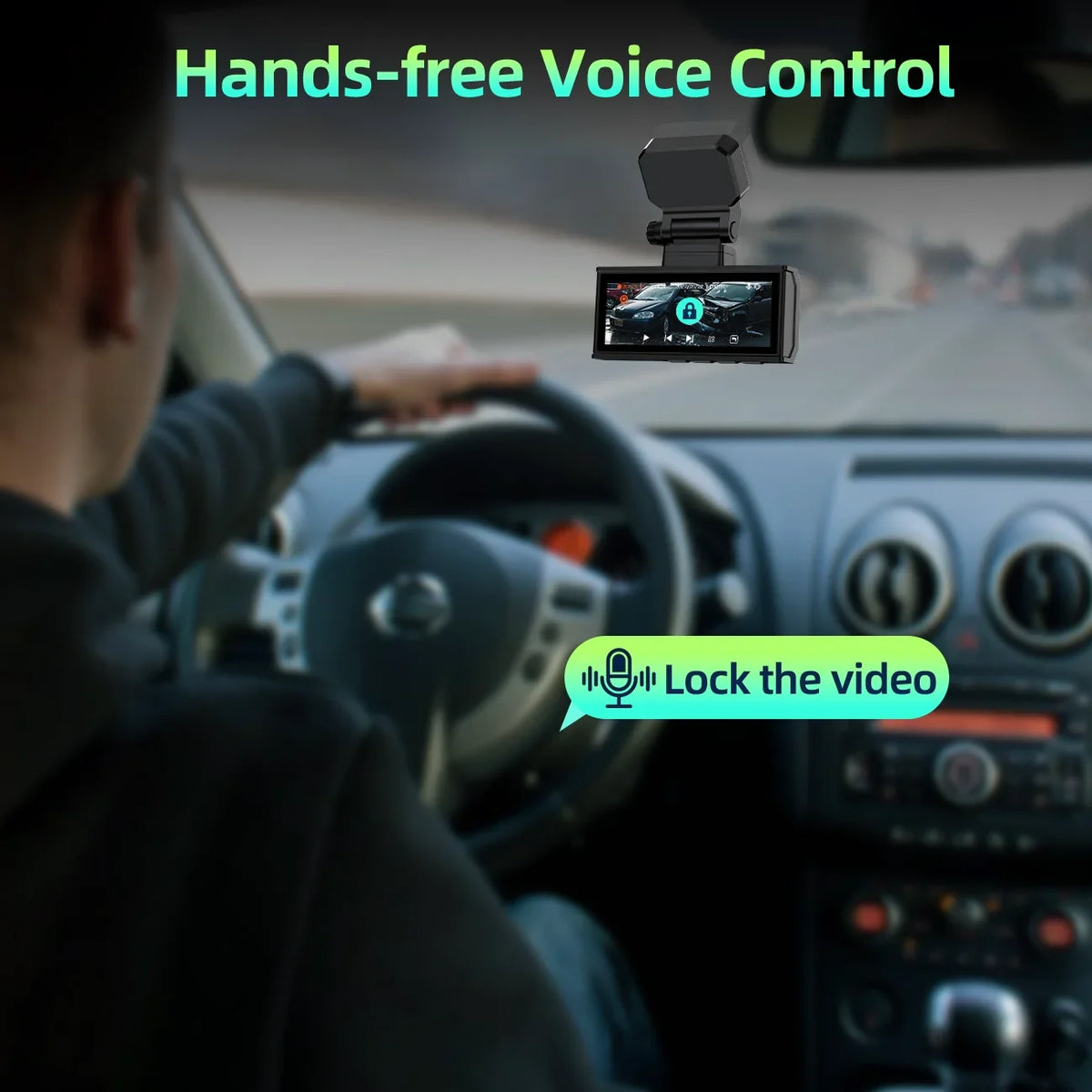 Dash Cam Front and Rear 4K+4K 5Ghz Wifi , Dash Camera for Cars with 128G  Card, 3.16" Touch Screen Dual Sony Night Vision Car Camera,Voice Commands, -Sensor,