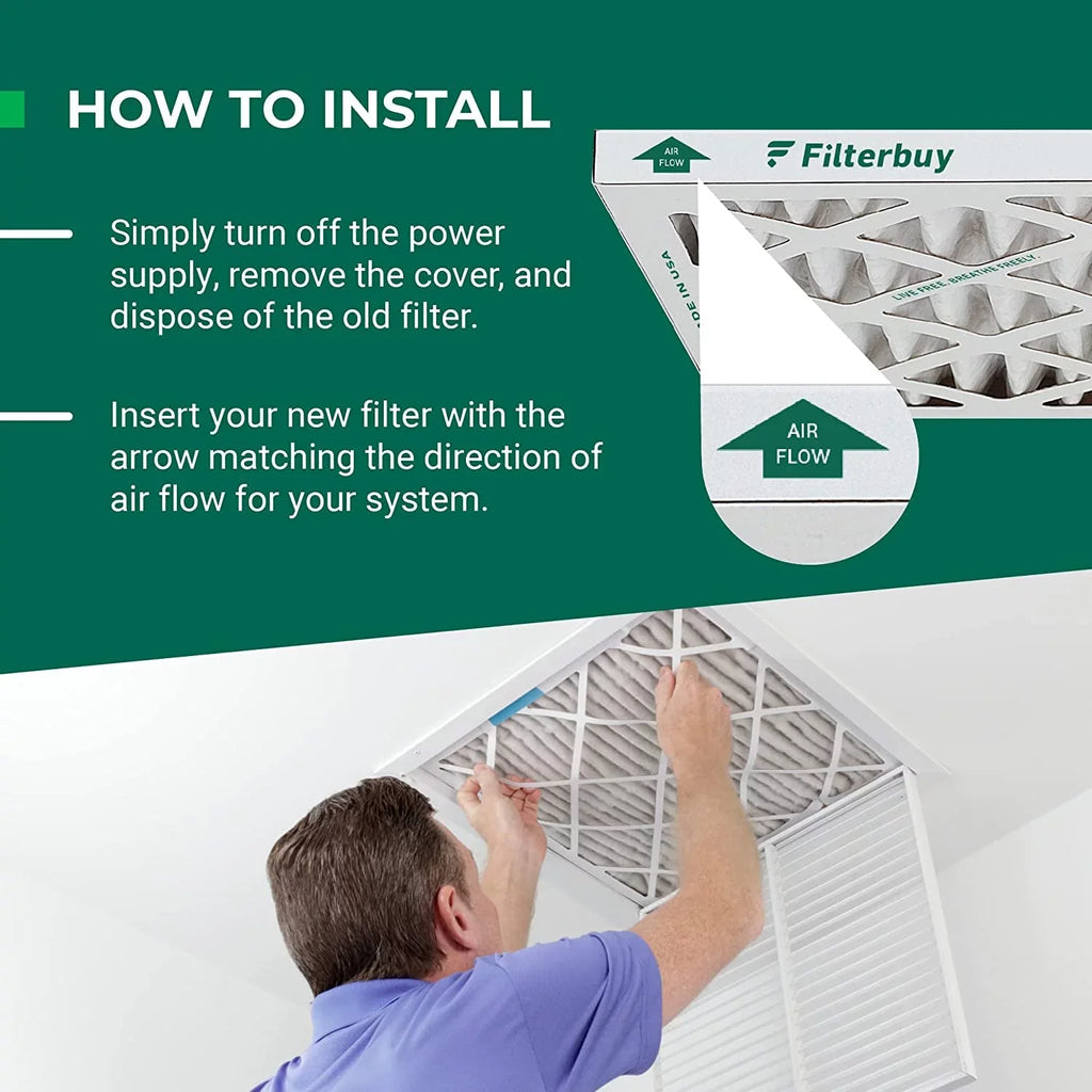 Filterbuy 12x12x1  11 Pleated   Furnace Air Filters (6-Pack)