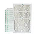 12 Pack of 18x24x2  10 Pleated 2" Inch Air Filters by Glasfloss. Actual Size: 17-1/2 x 23-1/2 x 1-3/4