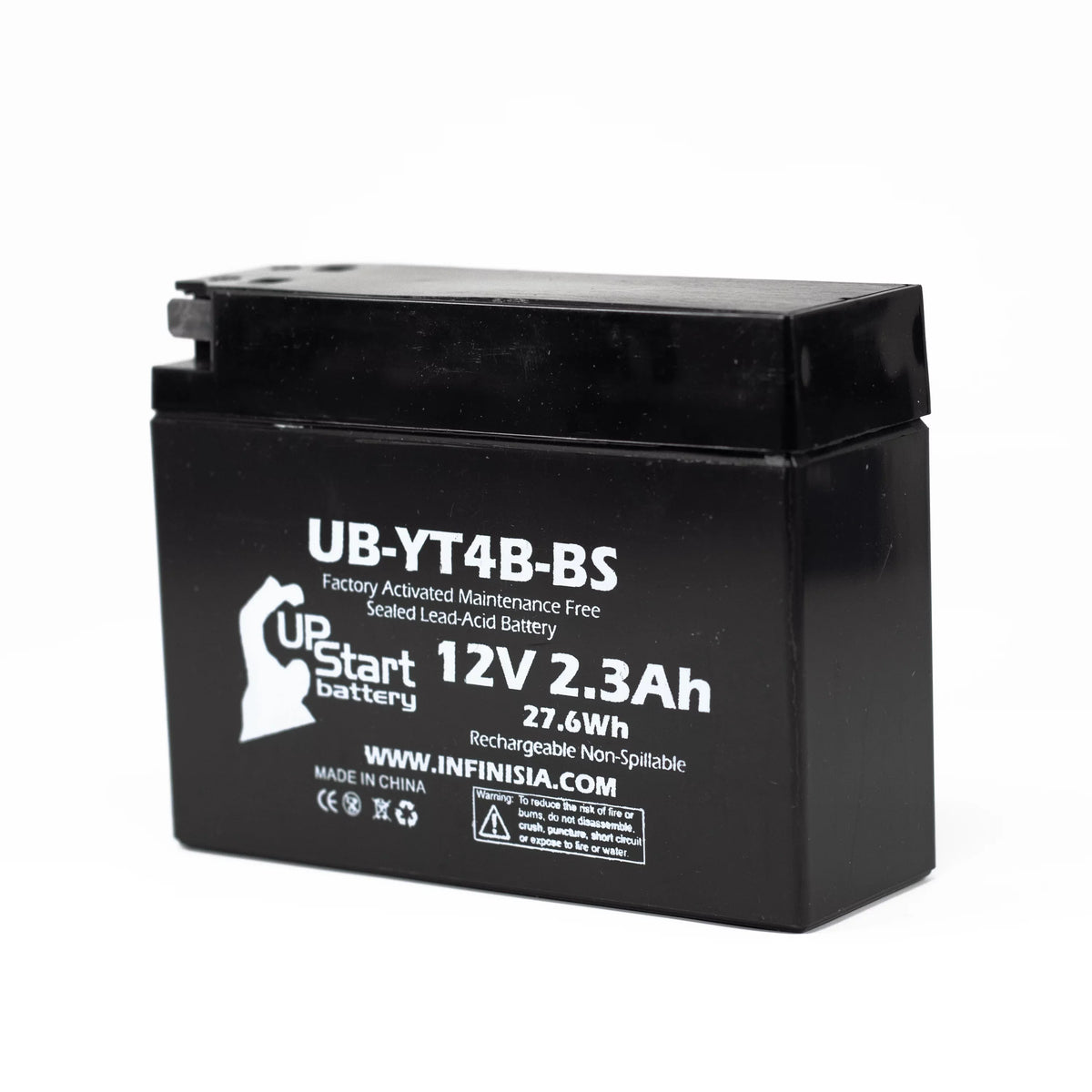 5-Pack UpStart Battery Replacement for 2005 Yamaha  400CC Factory Activated, Maintenance Free, Motorcycle Battery - 12V, 2.3Ah, --