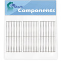 3-Pack  Grill Cooking Grates Replacement Parts for Charmglow 810-8410- - Compatible Barbeque Grid 17 3/4"
