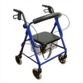 Karman Healthcare -4100N- Aluminum Junior Rollator with Low Seat, Blue, 6" Casters