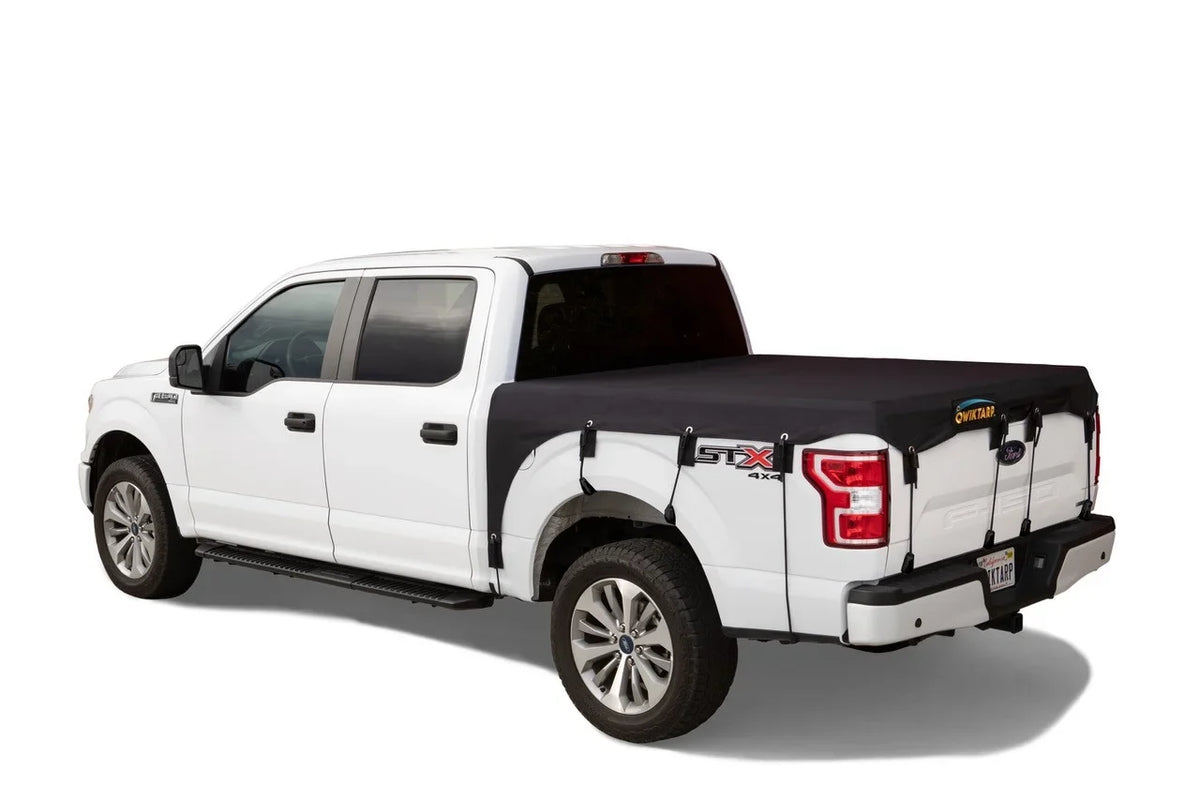 Qwiktarp Inc Truck Bed Cover: 8' ft Bed 2017 - 2023   Ford , Chevy 1500,  1500