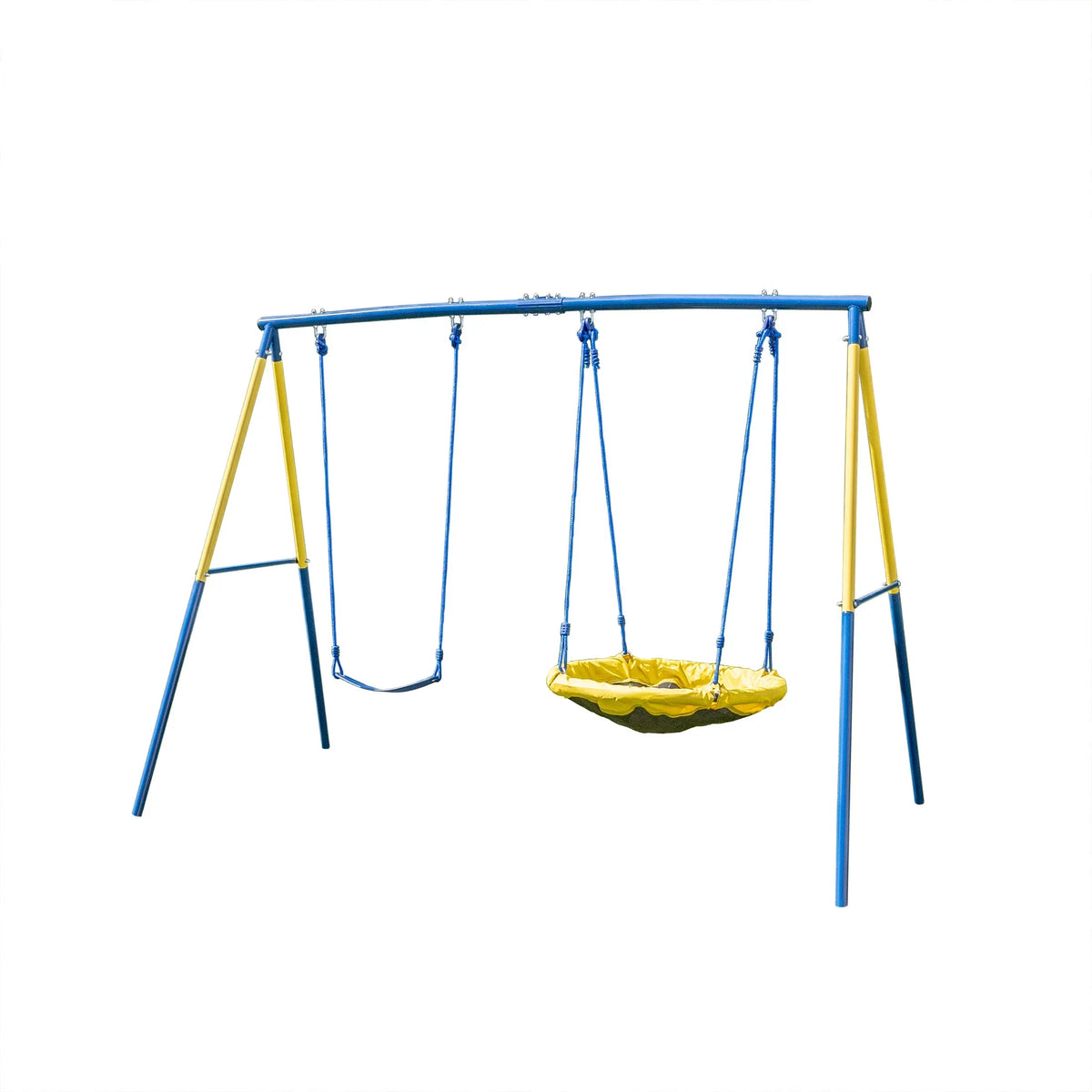 Sportspower Swing and Saucer Swing Metal Set with Heavy Duty -Frame, holds up to 300 lb.