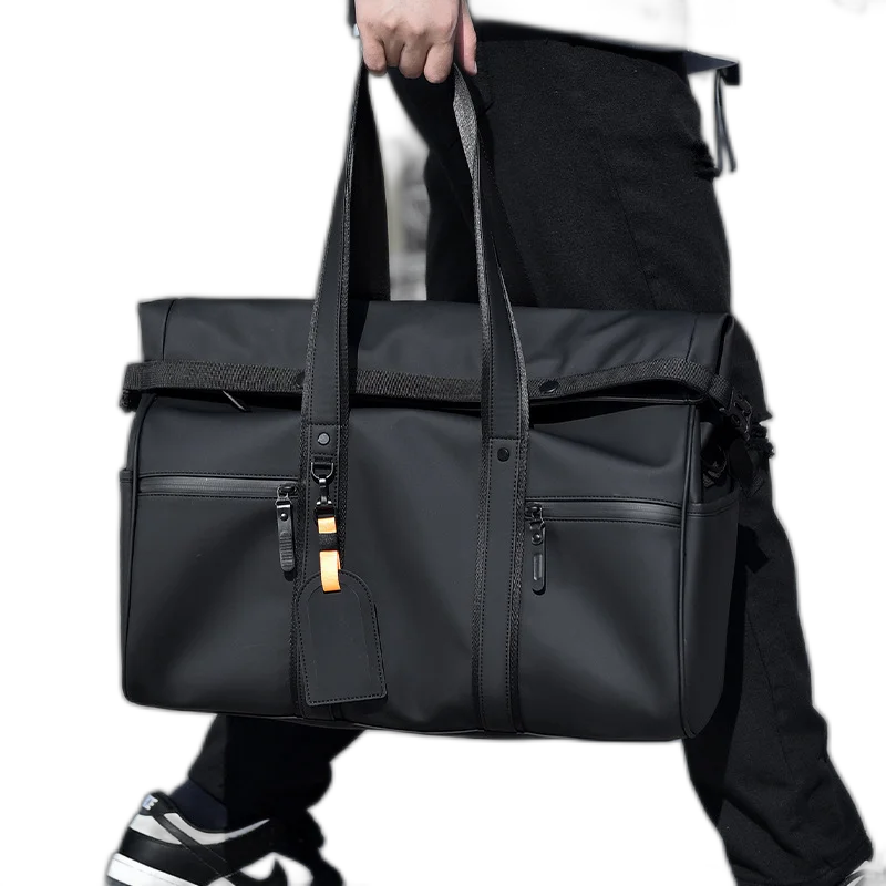 Waterproof Travel Bag Dry And Wet Separation Leather Feel Large Capacity Business Trip Handbag Men' And Women' Luggage Bag Sports And Fitness Bag