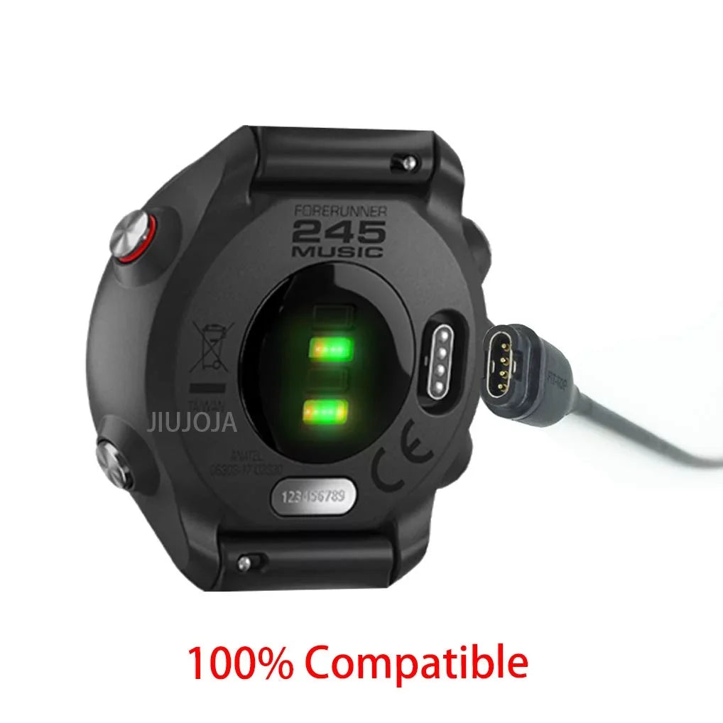 for Garmin Forerunner 245/Approach  Charger, Charging Clip Sync Data Cable and 2Pcs  Tempered Glass Screen