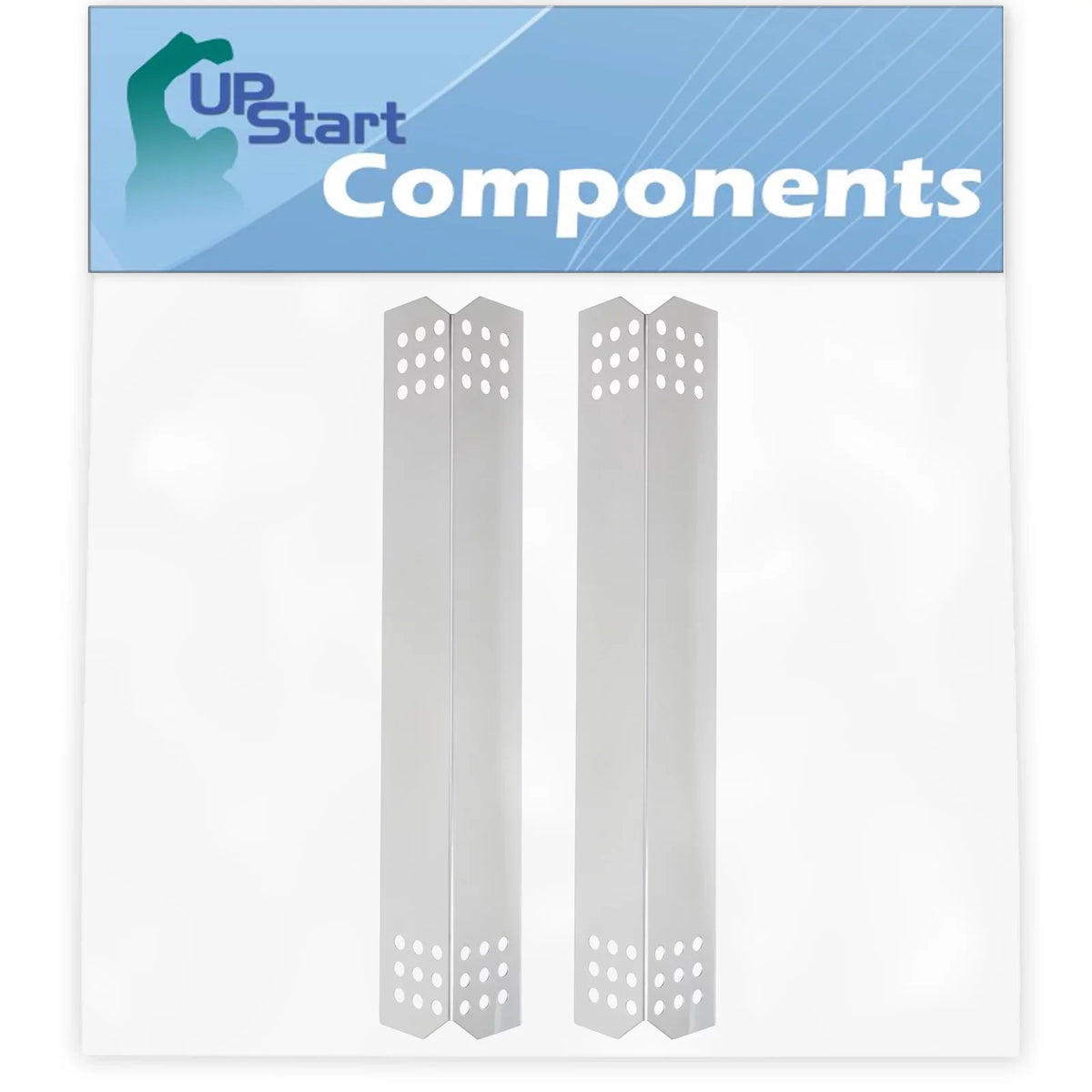 2-Pack  Grill Heat Shield Plate Tent Replacement Parts for Kitchenaid 720-0727 - Compatible Barbeque Stainless Steel Flame Tamer, Flavorizer Bar, Vaporizer Bar, Burner Cover 16 1/8"