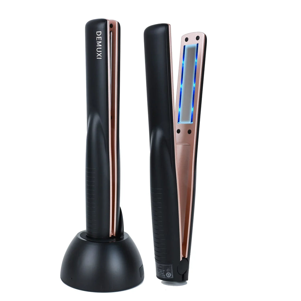 Ultrasonic Hair Care Iron, Professional Cold Iron Straightner, Reprotectives the Damaged Hair,  Wireless Portable