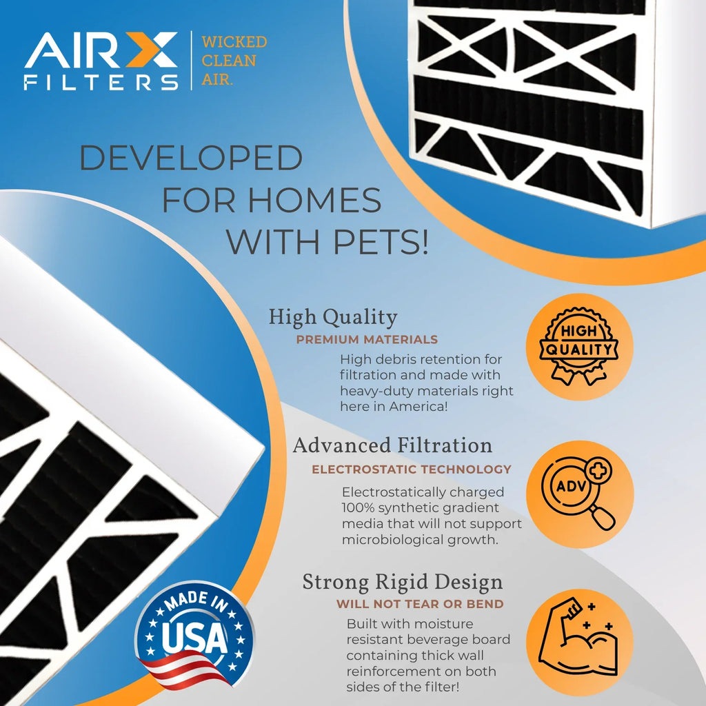 20x25x5 Air Filter Odor Eliminator Carbon Filter  8 Comparable to  700 &  5 Compatible with Honeywell  2 Pack by     .
