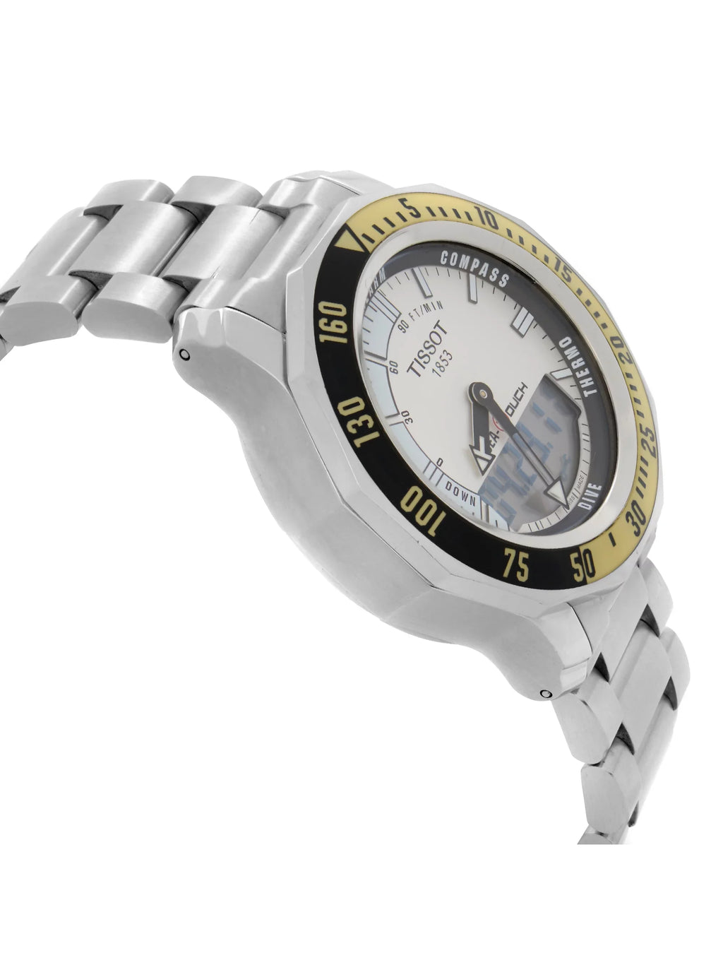Tissot Sea-Touch Steel Silver Dial Quartz Mens Watch .420.11.031.01 Pre-Owned
