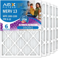 10x20x1 Air Filter  13 Comparable to  1500 - 2200 &  9 Electrostatic Pleated Air Conditioner Filter 6 Pack   Premium  Made 10x20x1 Furnace Filters by     .