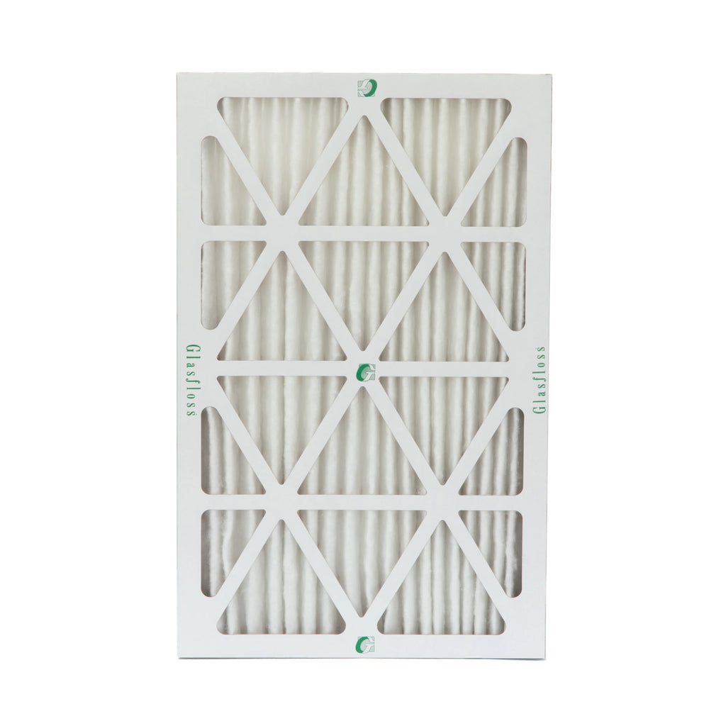 12 Pack of 18x24x2  10 Pleated 2" Inch Air Filters by Glasfloss. Actual Size: 17-1/2 x 23-1/2 x 1-3/4