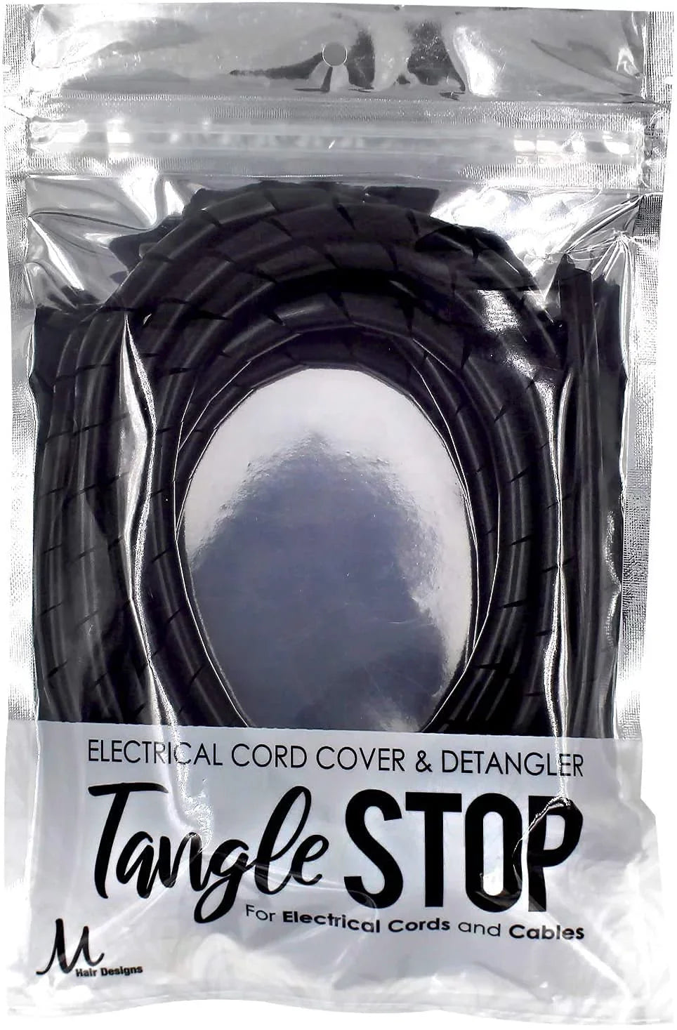 Parlux 3200 Plus Fuchsia Hair Dryer and  Hair Designs Tangle Stop Cord Cover Detangler Black (Bundle - 2 Items)