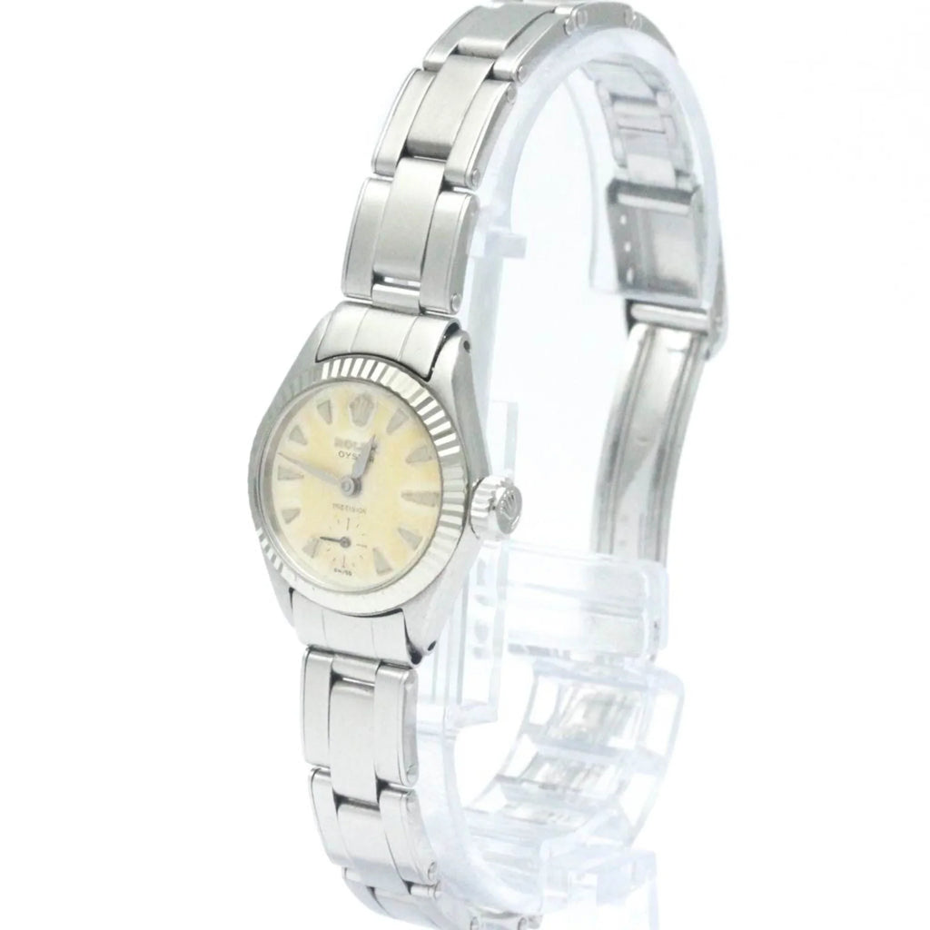 Pre-Owned Vintage  Precision Stainless Steel Hand-Winding Mens Watch 6525  (Fair)