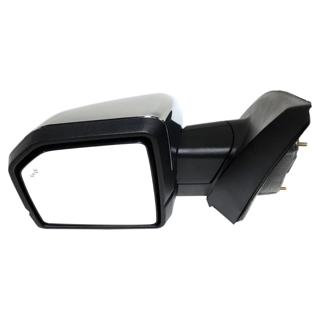 AutoShack Driver Mirror Power Power Folding Heated Chromed Chrome Replacement for 2015 2016 2017 2018 Ford -150 2.7L 3.0L 3.3L 3.5L 5.0L   4WD