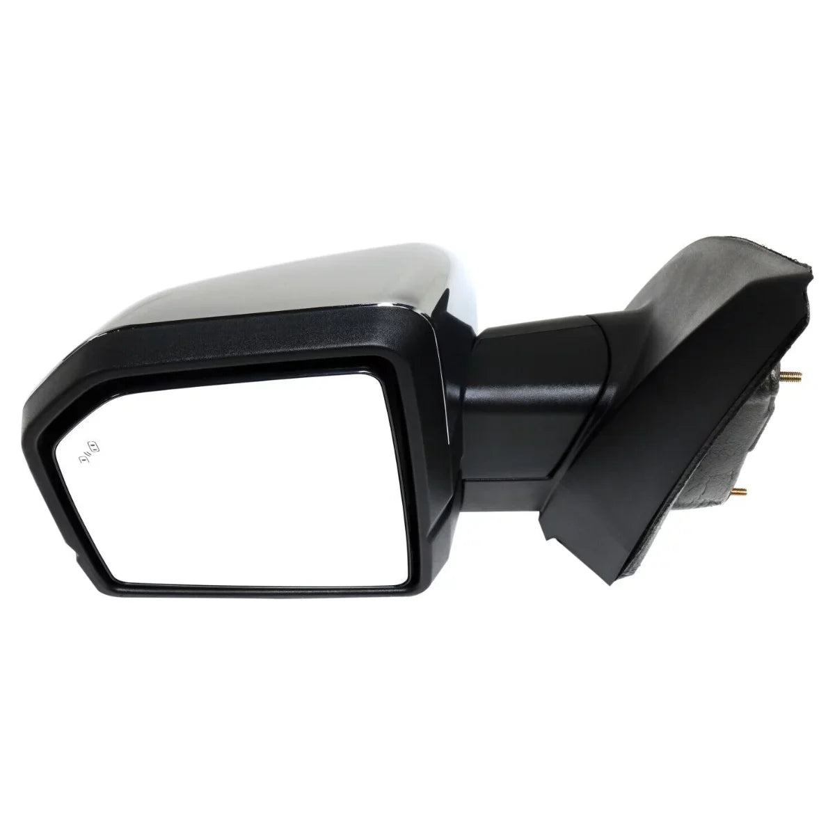 AutoShack Driver Mirror Power Power Folding Heated Chromed Chrome Replacement for 2015 2016 2017 2018 Ford -150 2.7L 3.0L 3.3L 3.5L 5.0L   4WD