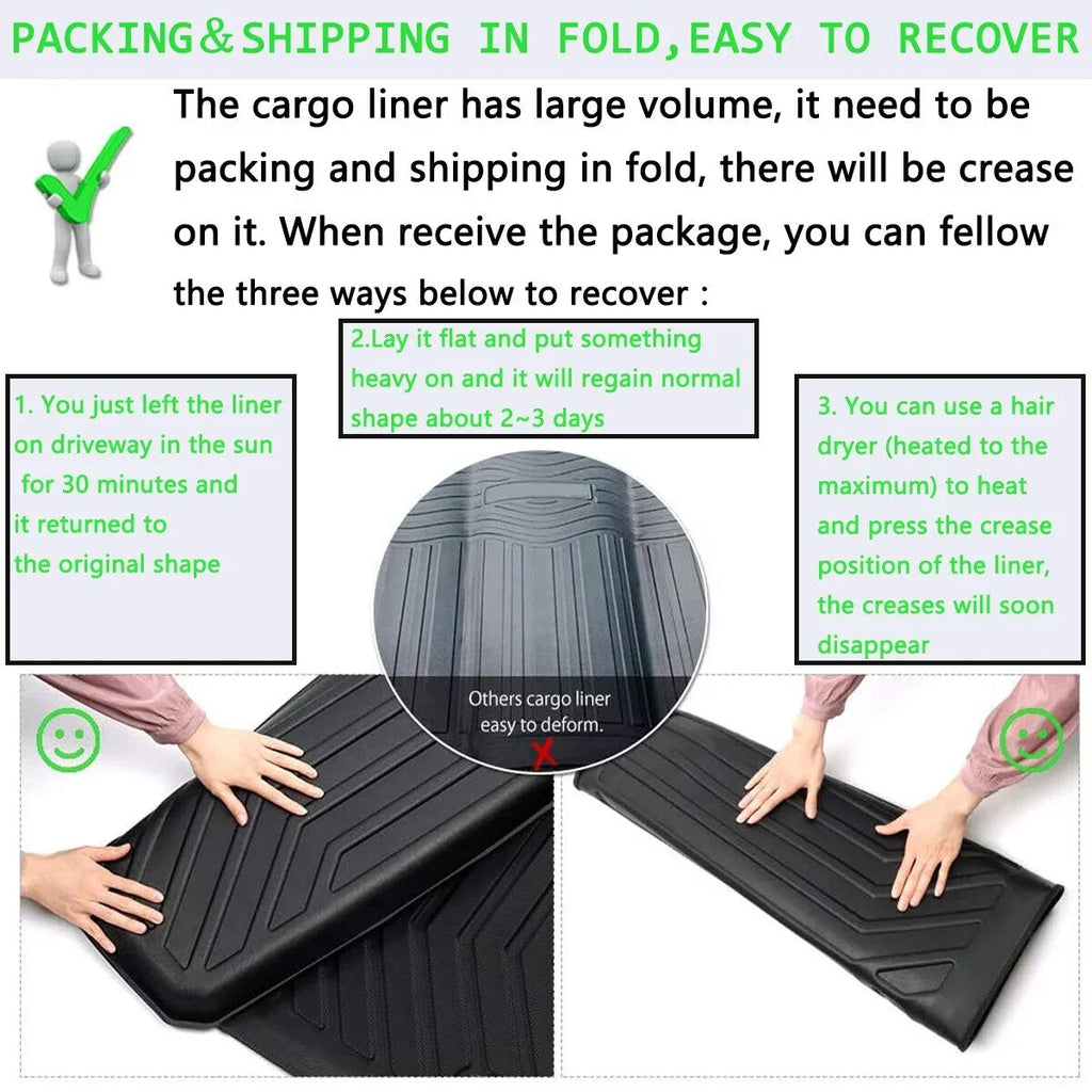 Trunk Liner  Cargo Mats for 2014-2018 Subaru Forester Reliable Protection