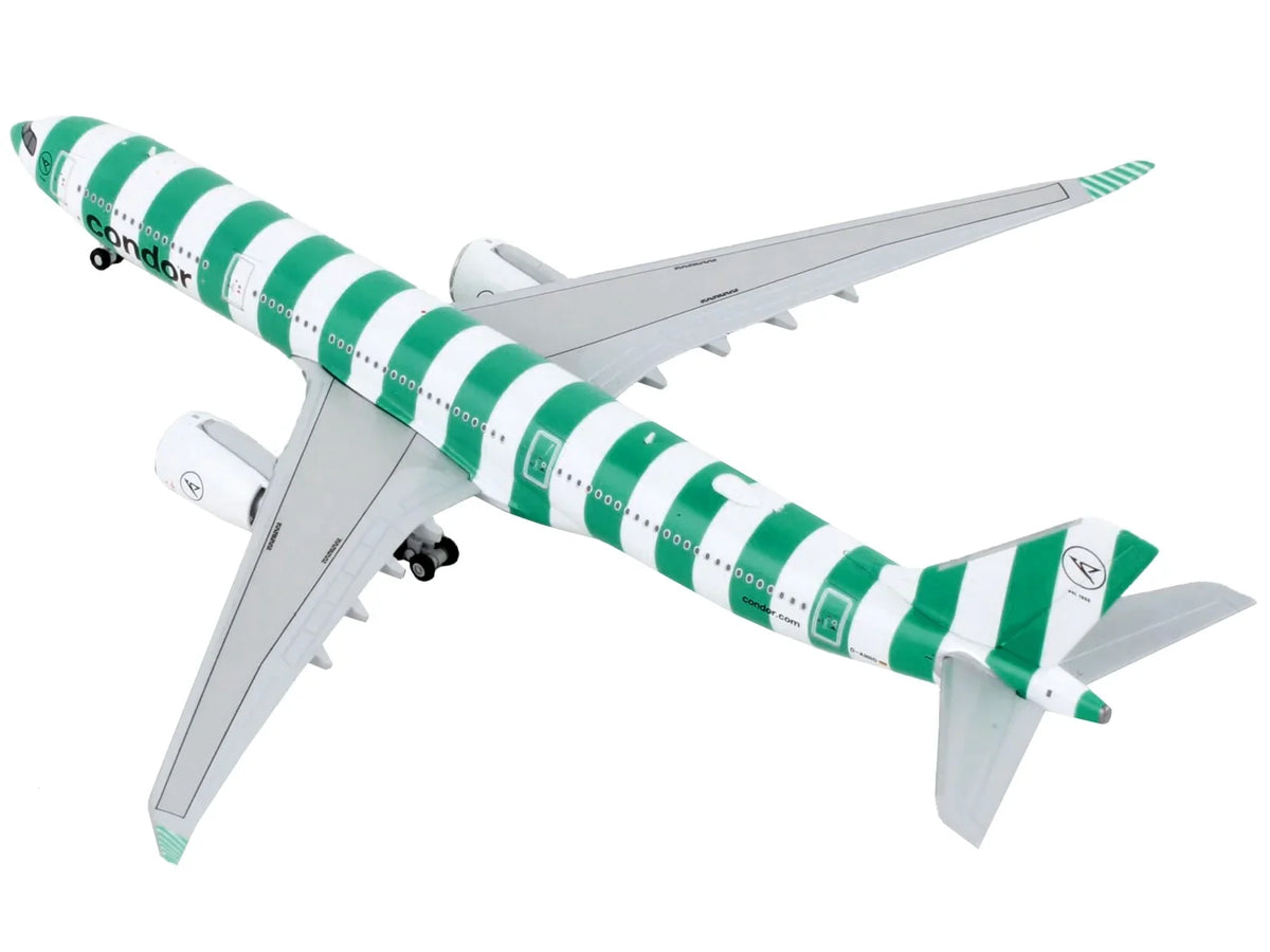 Airbus -900 Commercial Aircraft "Condor Airlines" Green and White Stripes 1/400 Diecast Model Airplane by GeminiJets