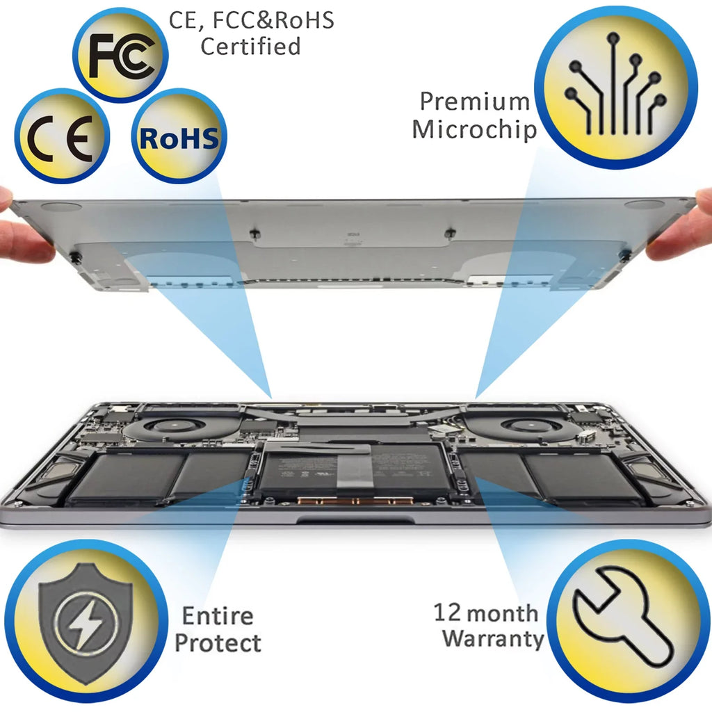 Battery Compatible Mac  Mac Book Pro 15" Retina (Late 2013 & Mid 2014), Fits   (11.26V 95Wh 8440mAh)