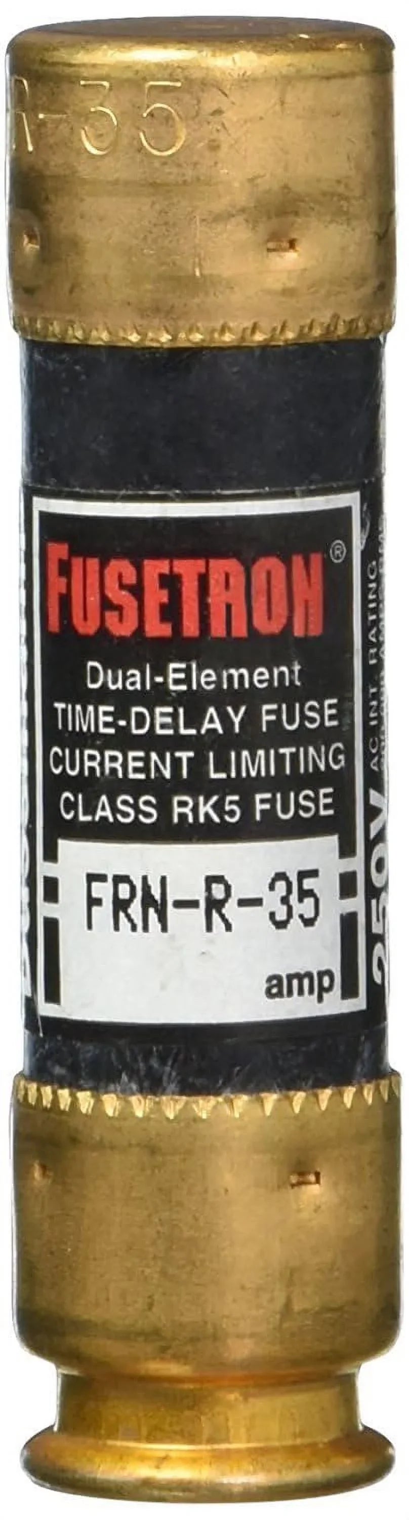 Bussman /--35 35 Amp 250Vac Non-Indicating Dual-Element Time Delay Fuse
