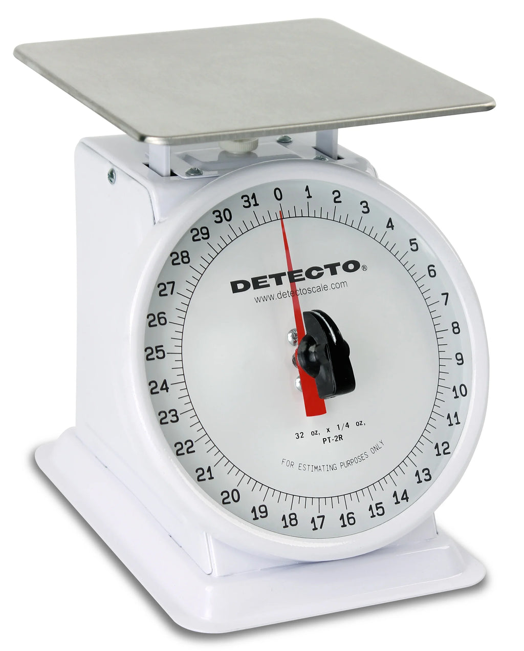 Cardinal & Detecto -1000SRK 5.75 x 5.75 in. 1000 g Stainless Steel Top Loading Rotating Dial Scale