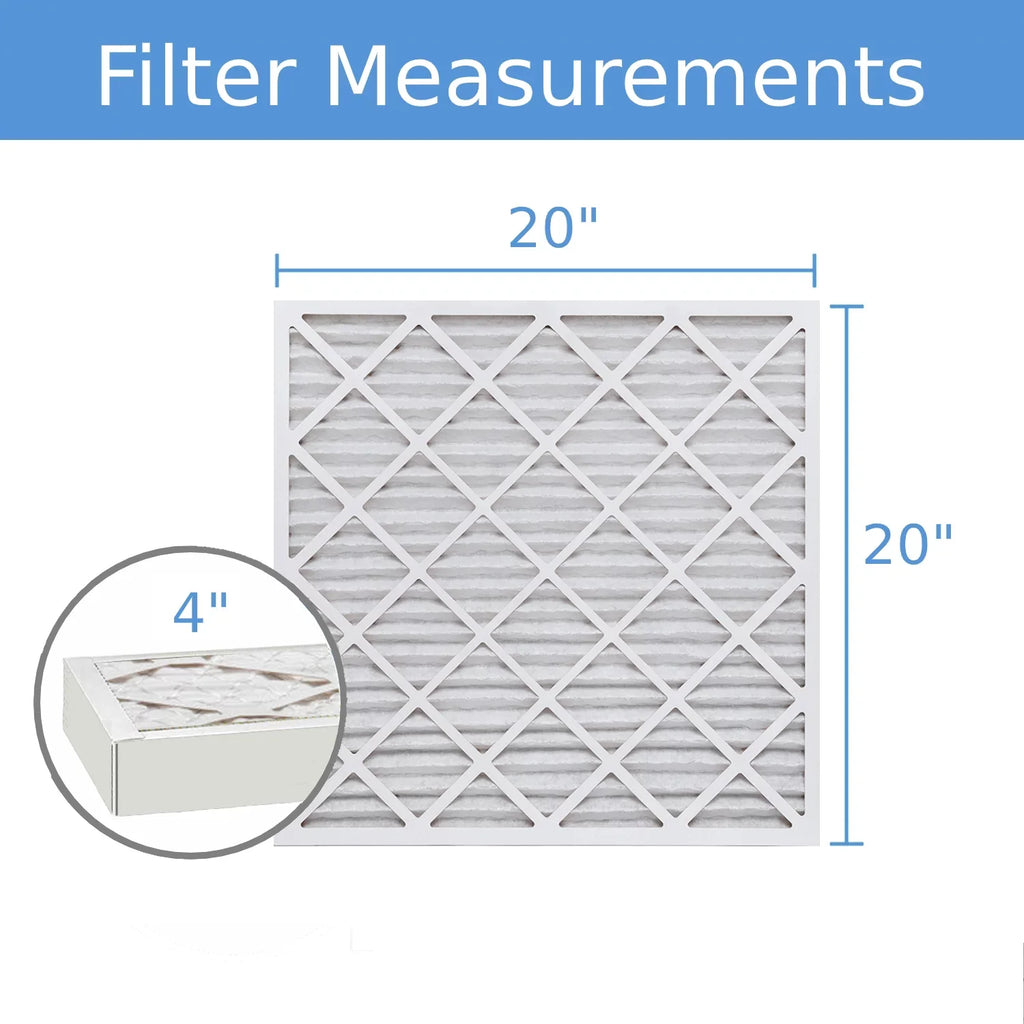 20x20x4, Purolator Hi- 40 Extended Surface Pleated Air Filter, Mechanical  8, (3 Pack)
