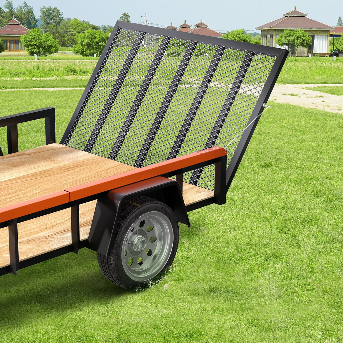 Tailgate Utility Trailer Gate & Ramp Lift Assist System 180 lbs Capacity