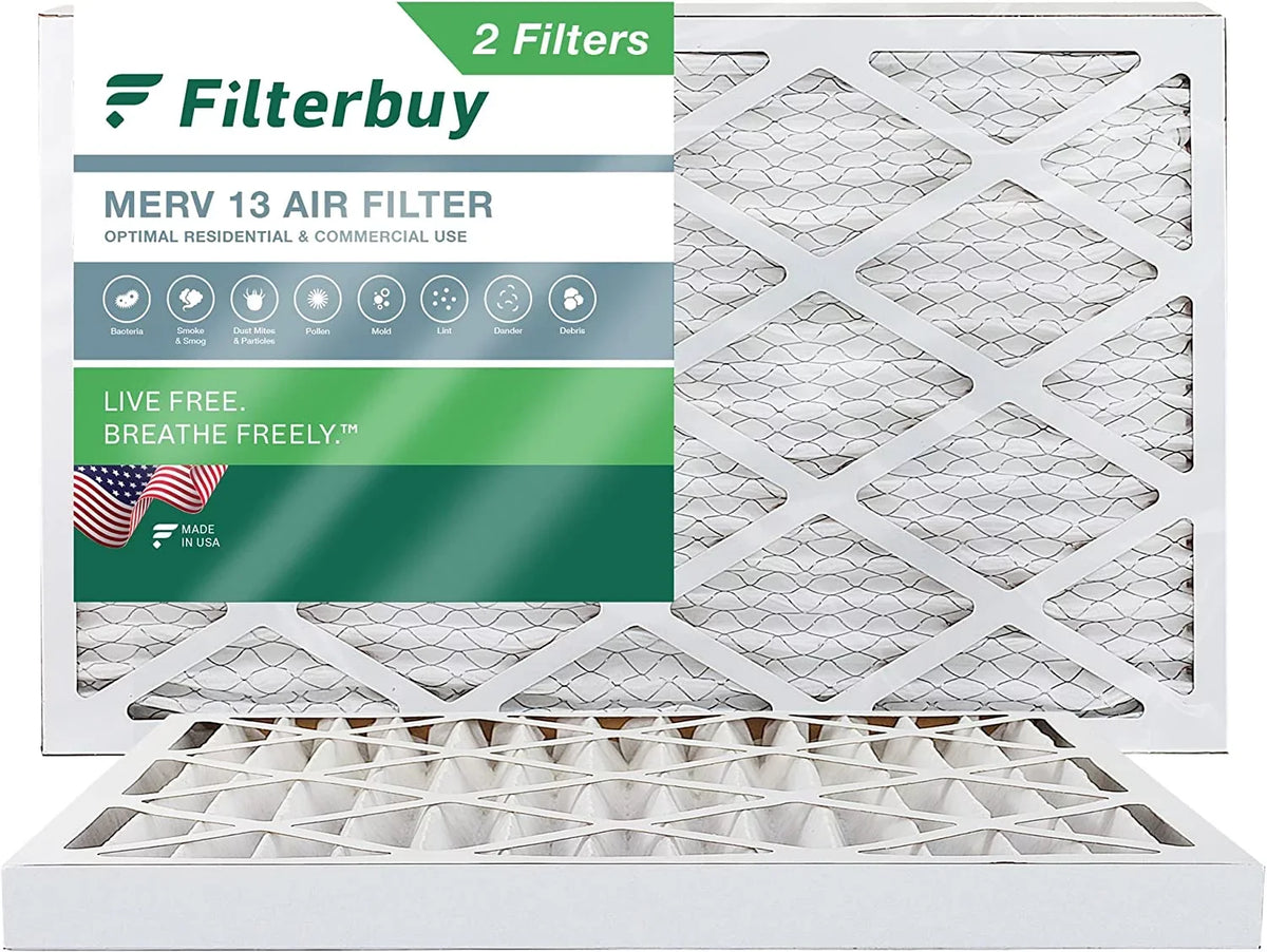 Filterbuy 20x32x2  13 Pleated   Furnace Air Filters (2-Pack)