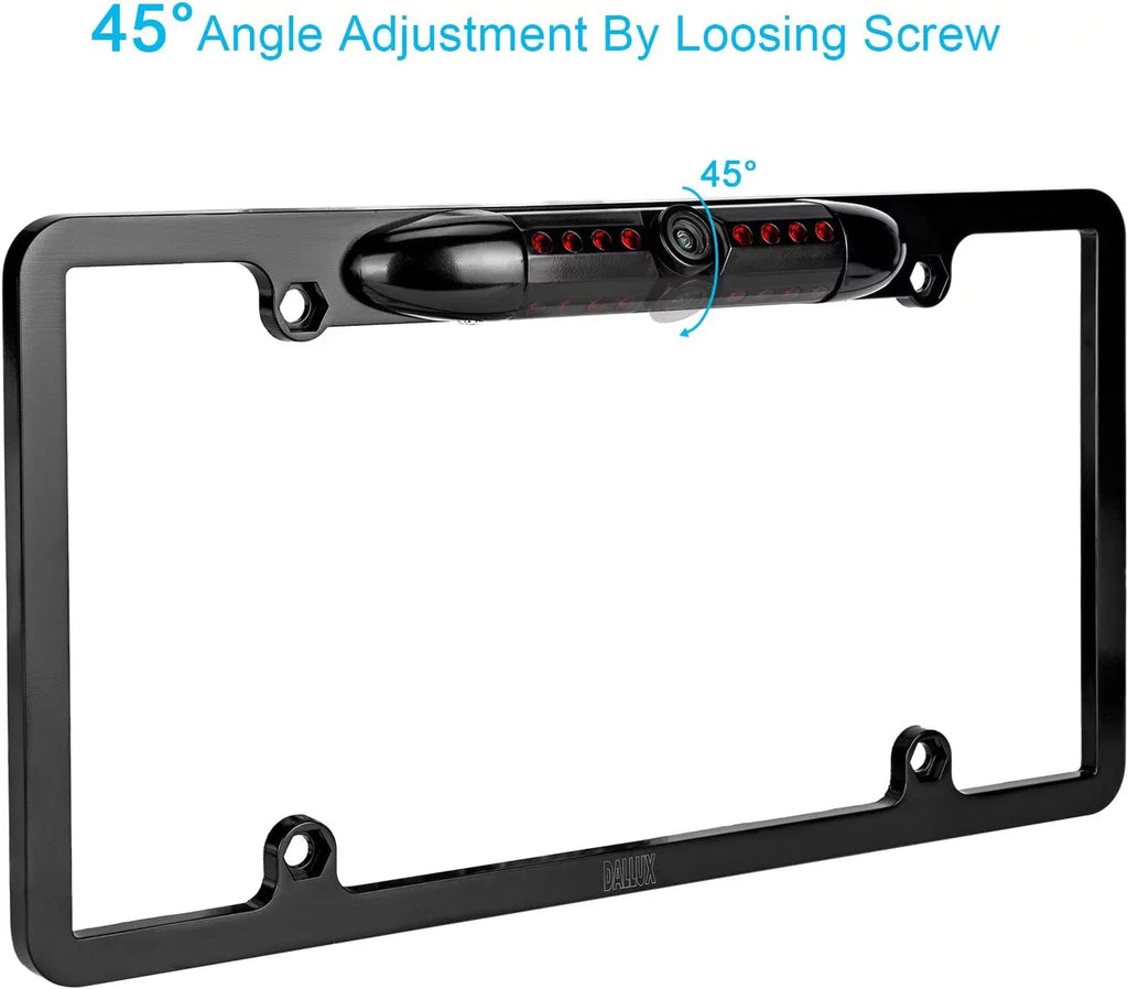 Backup Camera Rearview License Plate Waterproof for Kenwood -512  Black