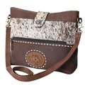 Hand Tooled Hair-on Genuine Leather women bag western handbag purse