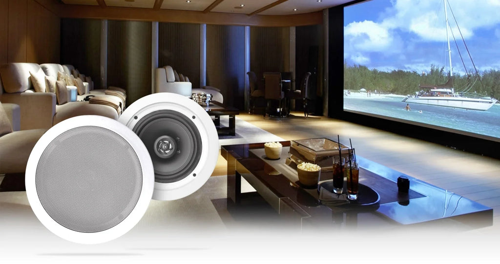 Technical Pro  Home Theater Bluetooth Receiver+4) 6.5" Ceiling Speakers