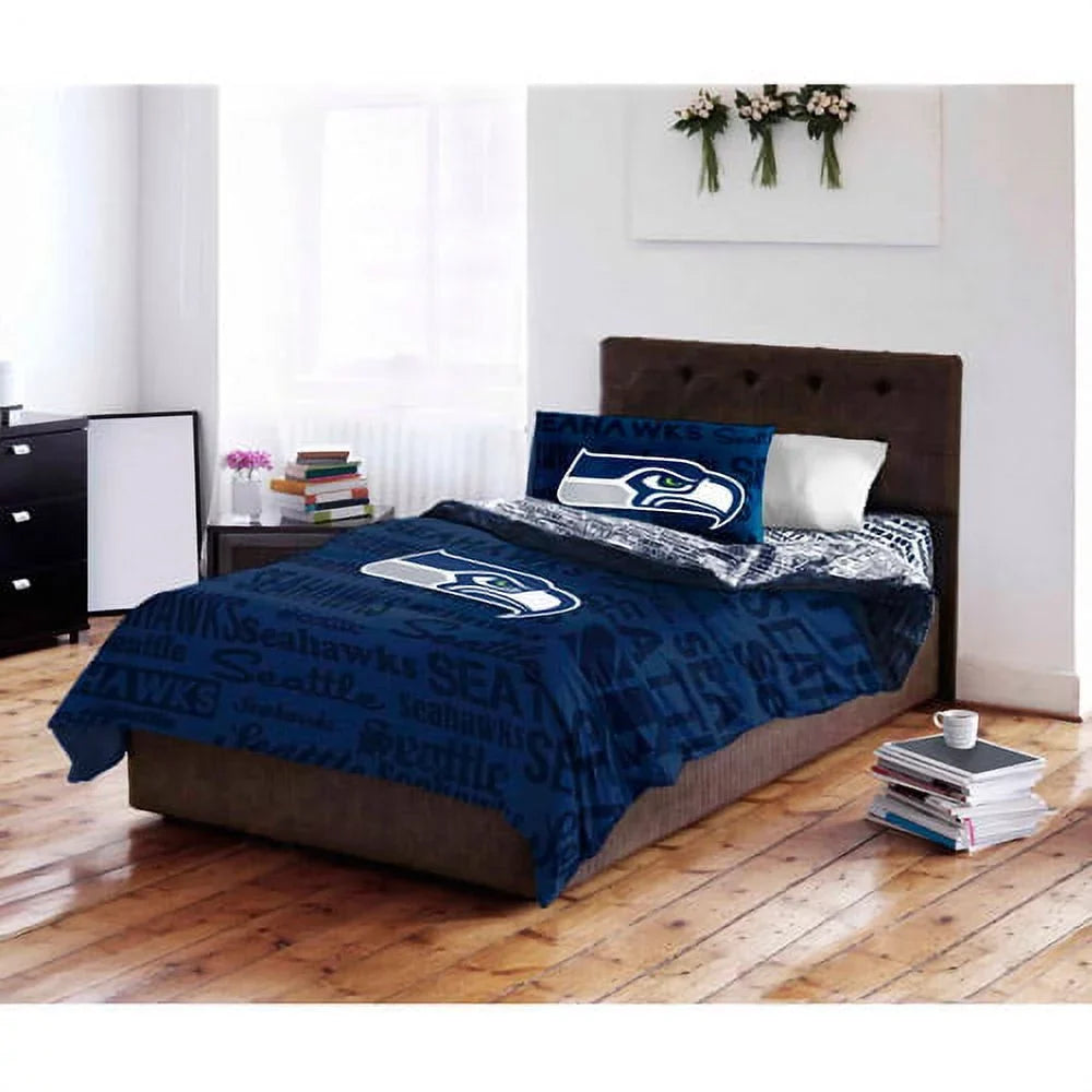 Seattle Seahawks Bed in a Bag Complete Bedding Set