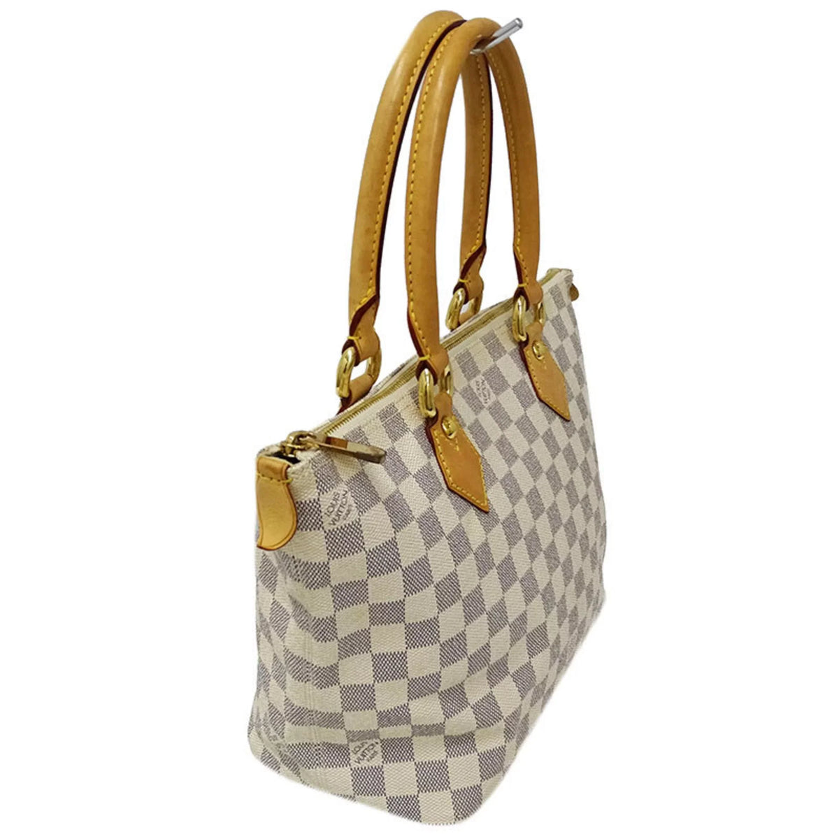 Authenticated Used Louis Vuitton   Bag Damier Azul Ladies Tote Handbag Saleya   White Gray