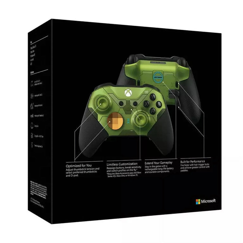 Microsoft Xbox Elite Wireless Controller Series 2 - Halo Infinite Limited Edition - gamepad - wireless - Bluetooth - for , Microsoft Xbox One, Android, iOS, Microsoft Xbox Series