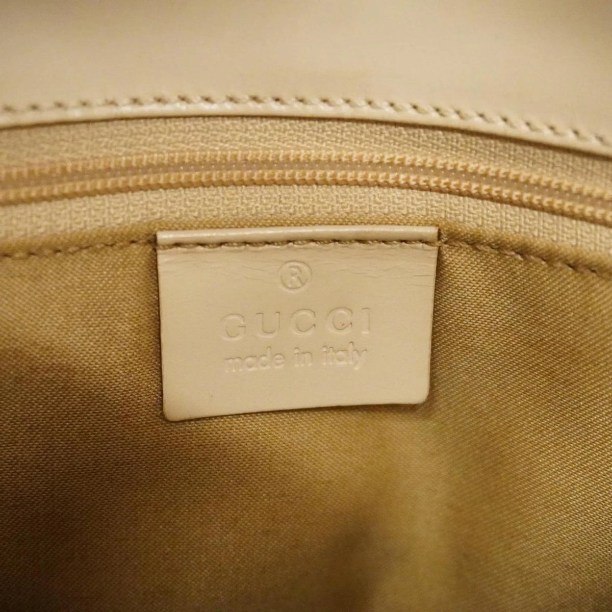 Pre-Owned Gucci Handbag  Canvas 002 1079 Leather Ivory Women's (Good)