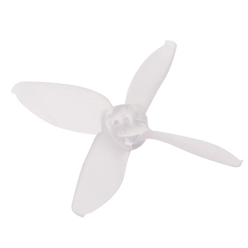 12 Pairs   Micro 2 Inch 4-blade Transparent Propellers   for 1106 1104 Motor  Racing Drone